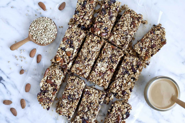 Chocolate, Almond and Toasted Buckwheat Bars