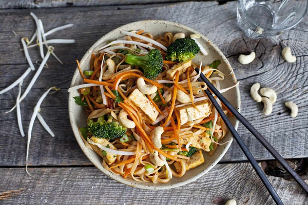 Vegan Pad Thai with Tofu and Cashews - Main Course Recipe