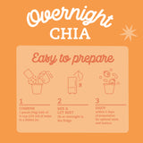 Chia au frigo - Mélange d’avoine et chia biologique - Crumble aux pommes
