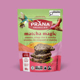 MATCHA MAGIC - Organic 62% Chocolate Bark Roasted sesame, crispy rice and matcha