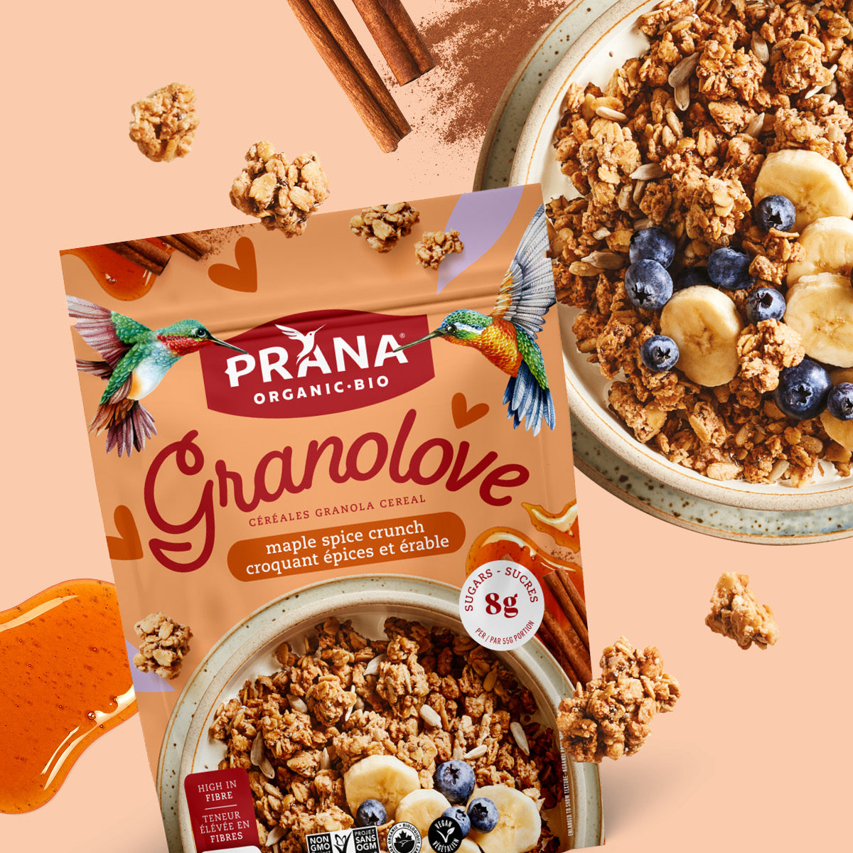 GRANOLOVE – Maple Spice Crunch Organic Granola – Prana Foods