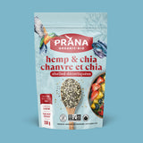 Graines de chanvre décortiquées et chia noir entier biologiques