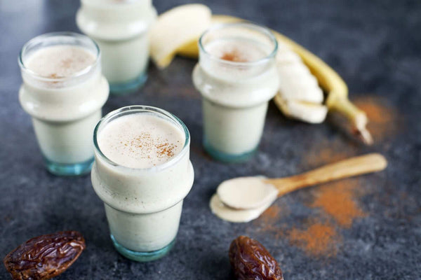 Banana Smoothie with Tahini and Dates