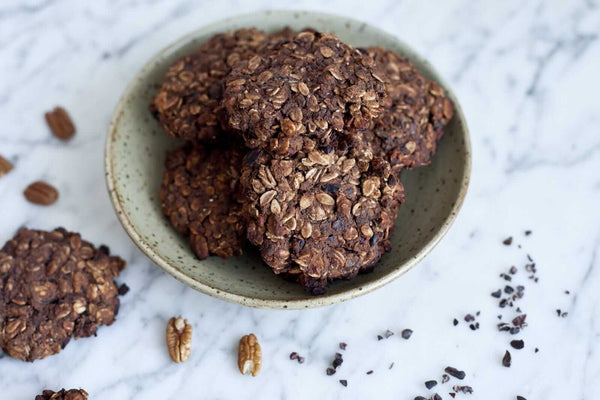 Black Bean Cookies with Cacao Nibs and Pecans - Dessert Recipe