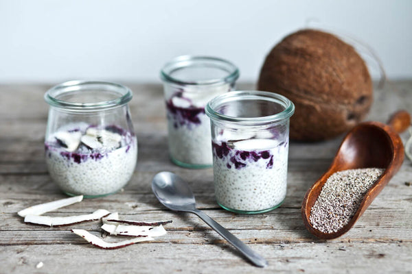Blueberry and Coconut Chia Pudding - Breakfast Recipe