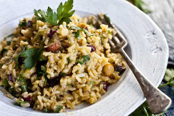 Brown Rice with Sundried Tomatoes, Kalamata Olives and Hazelnuts - Main Course Recipe