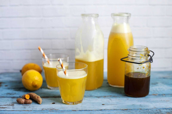 Citrus Lemonade with Turmeric-Ginger Syrup - Drink Recipe