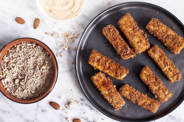 Crispy Tofu Sticks with Almond Pulp - Main Course Recipe