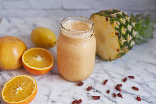 Exotic Citrus Smoothie with Pineapple and Goji Berries