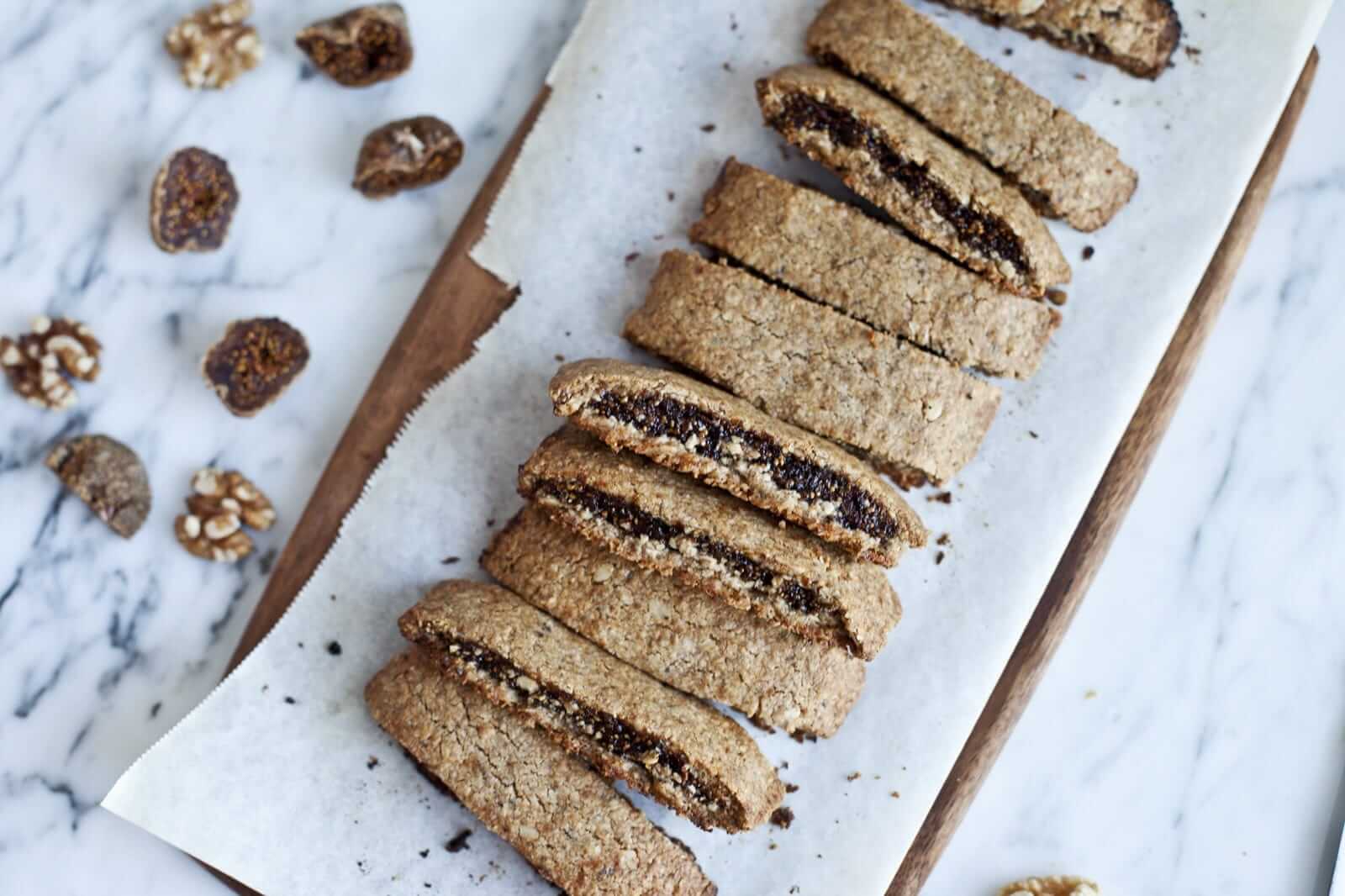 Fig and Walnut Stuffed Shortbread - Dessert Recipe – Prana Foods