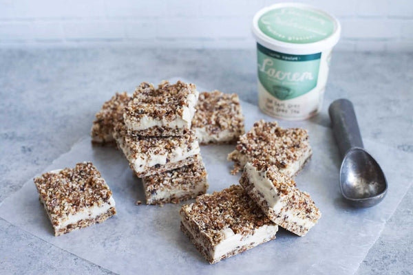 Frozen Squares with Nuts, Dried Apricots and Coconut - Dessert Reciepe