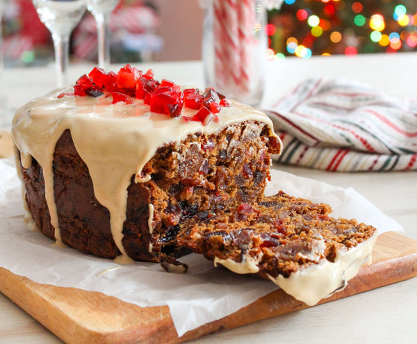 Reinventing Tradition: The Ultimate Holiday Fruit Cake with Almond Butter Glaze