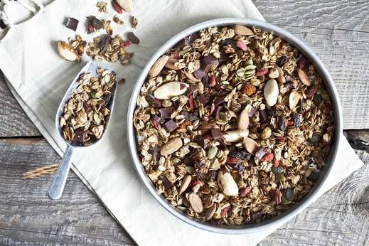 Homemade Granola with Fruits and Nuts - Breakfast Recipe