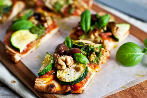 Grilled Veggie Naan - Main Course Recipe