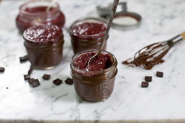 Hazelnut-Chocolate Mousse with ProactivChia-Berry Jam - Dessert Recipe