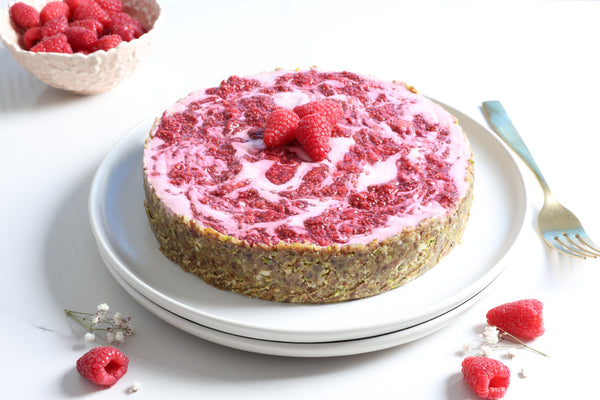 Vegan Raspberry-Lemon "Cheesecake"