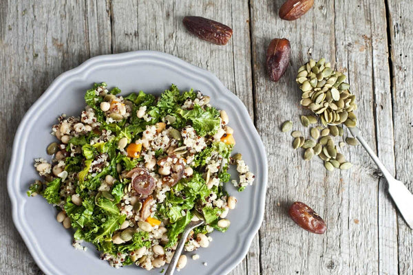 Quinoa, Navy Bean and Kale Salad - Salad Recipe