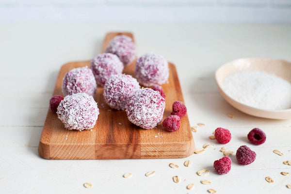 Raspberry Breakfast Energy Balls with Coconut - Breakfast Recipe