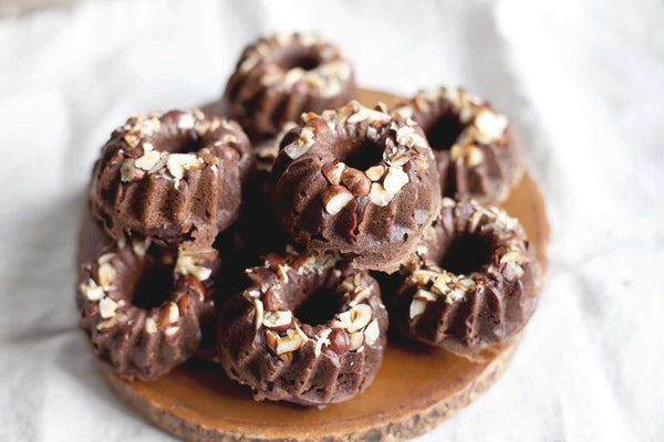Red Bean, Chocolate and Hazelnut Donuts - Dessert Recipe
