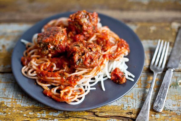 Spaghetti and Mushroom-Balls - Main Course Recipe