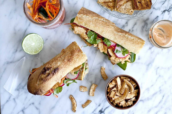 Tofu Banh Mi with JIVE Spicy Coconut Chips - Main Course Recipe