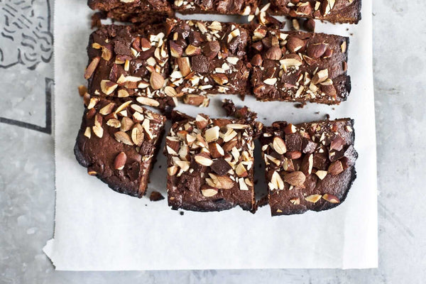 Vegan Almond Chocolate Brownies - Dessert Recipe