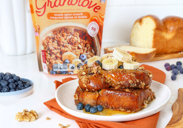 Granola Banana French Toast (Vegan Recipe)