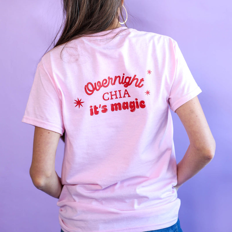 T-shirt rose – Overnight Chia