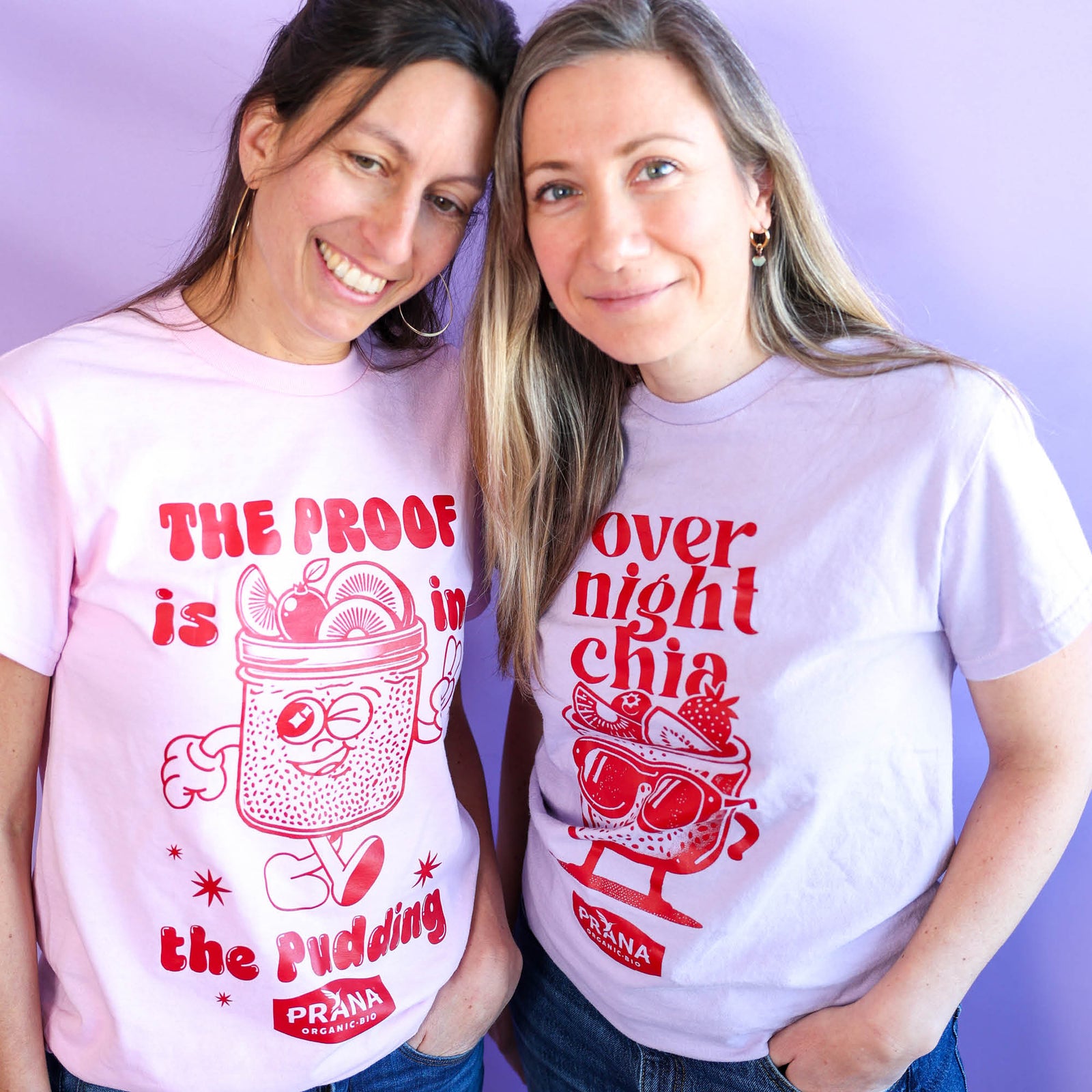 Pink T-shirt – Overnight Chia – Prana Foods