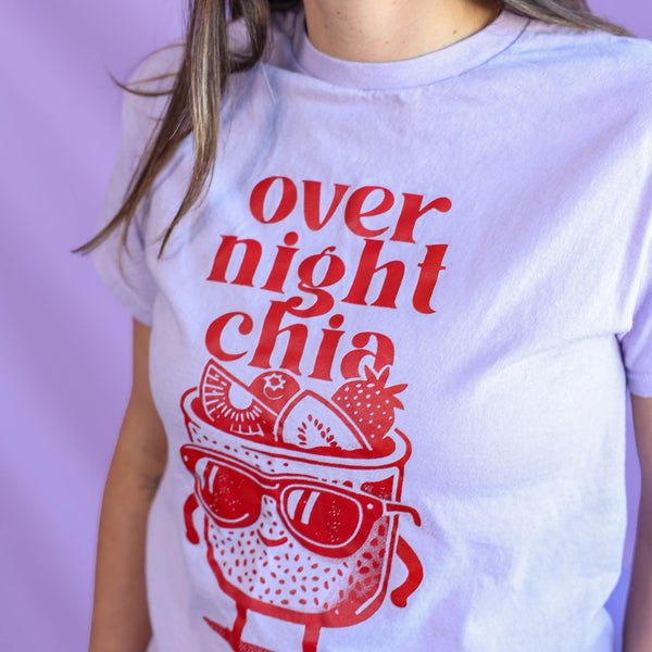 Purple T-shirt – Overnight Chia