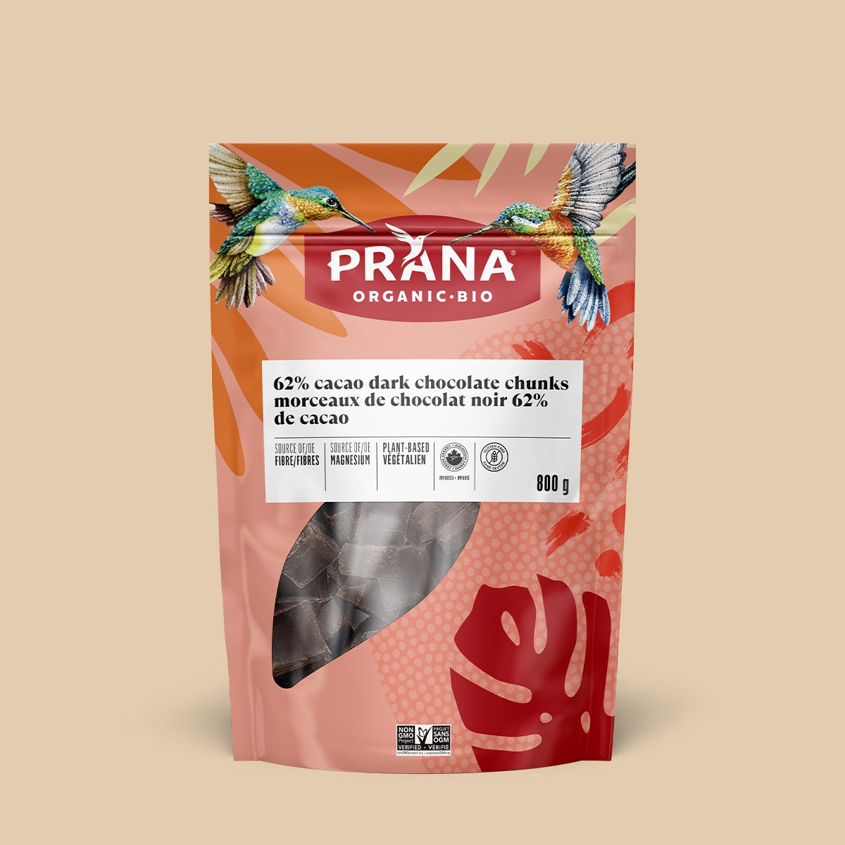Organic dark 62% cacao Chocolate chunks – Prana Foods