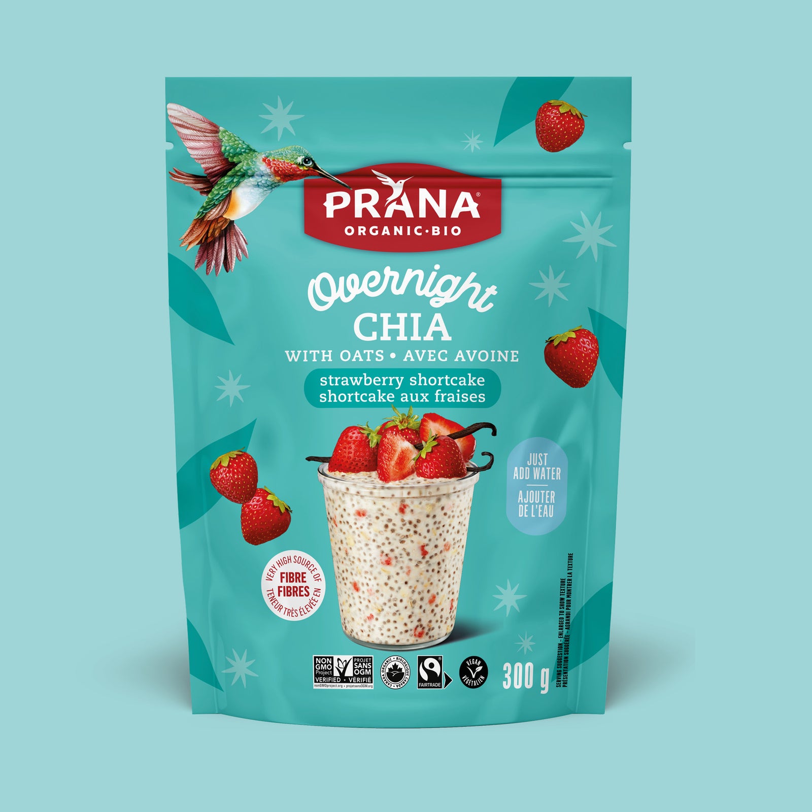 Chialove - Overnight Chia Oats Strawberry Shortcake – Prana Foods