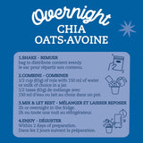 Overnight Chia-avoine biologique avec Protéines – Muffin aux bleuets