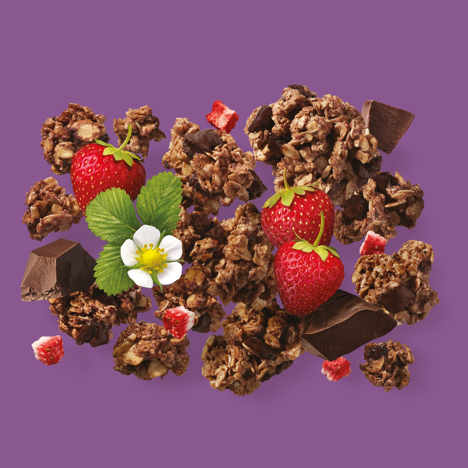 GRANOLOVE GOURMET – Choco-Strawberry Crunch Granola – Prana Foods