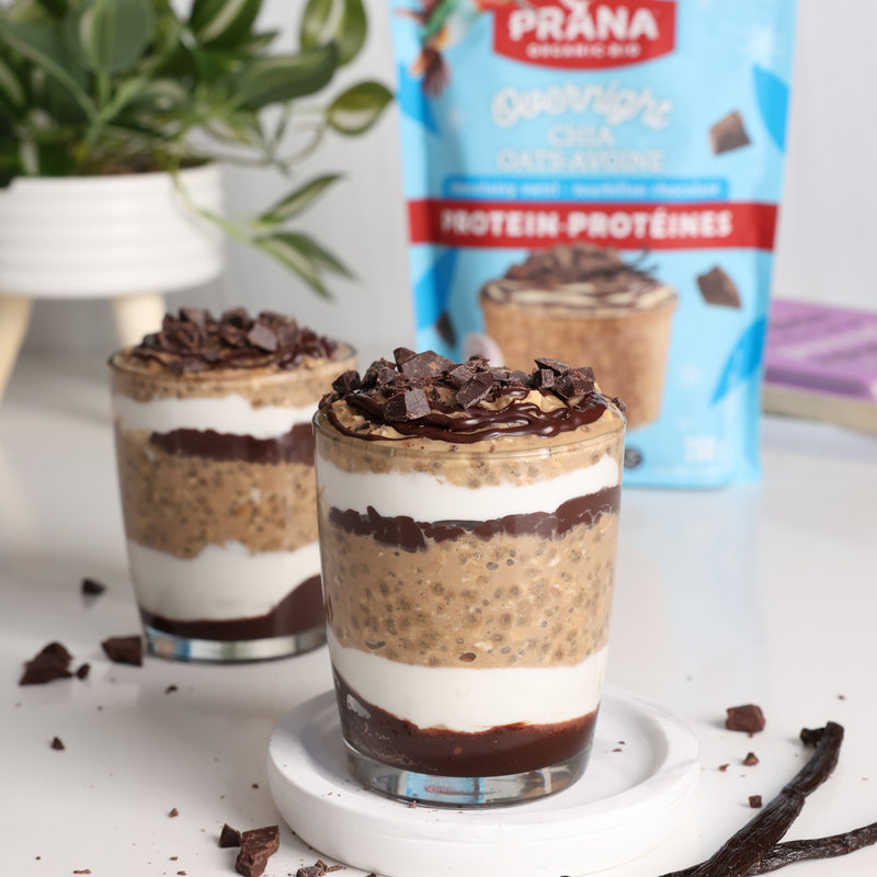 Overnight Chia-avoine biologique avec Protéines – Tourbillon Chocolaté
