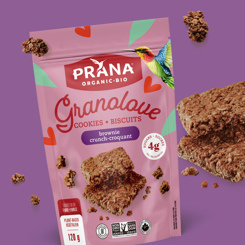 Biscuits carrés biologiques GRANOLOVE - Croquant de brownie
