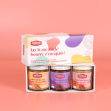 Organic nut butter and spread trio