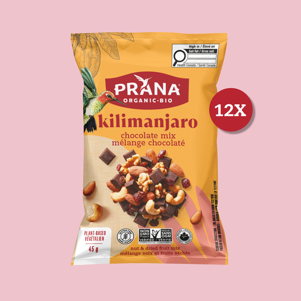 KILIMANJARO Snacks Packs - Deluxe Organic Chocolate Mix | 45g x 12