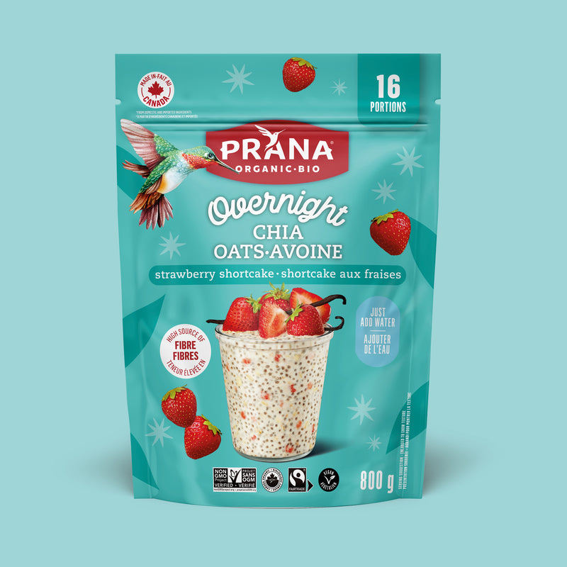 Overnight Chia - Organic Oat & Chia Mix - Strawberry Shortcake