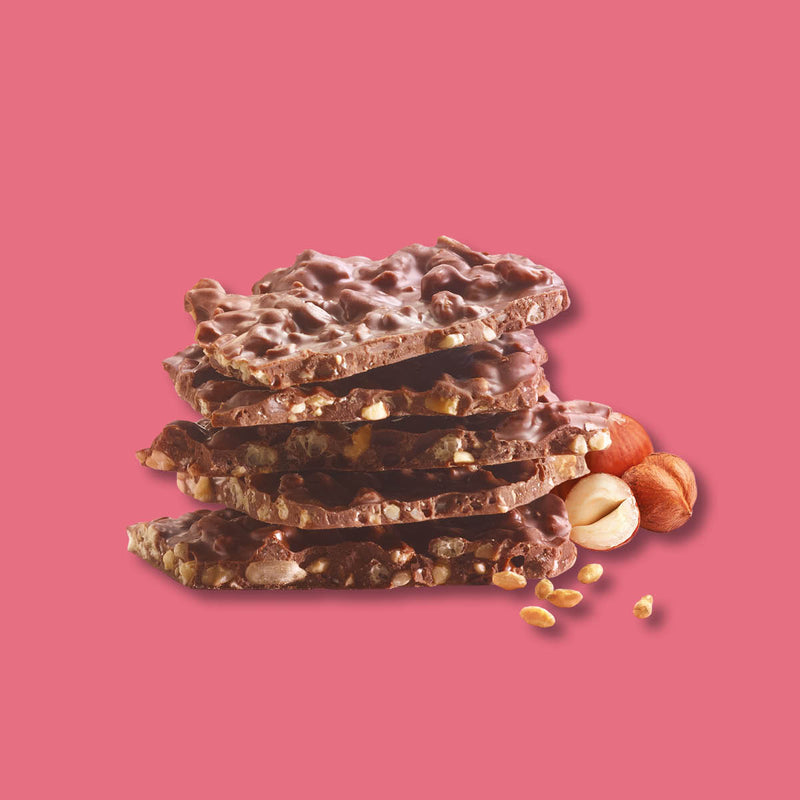 NO MYLK'N - Organic 40% Chocolaty Bark Hazelnuts & Crispy Rice