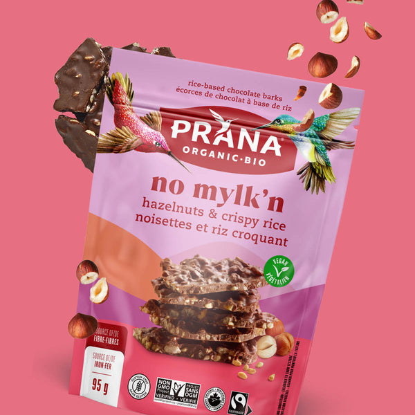 NO MYLK'N - Organic 40% Chocolaty Bark Hazelnuts & Crispy Rice