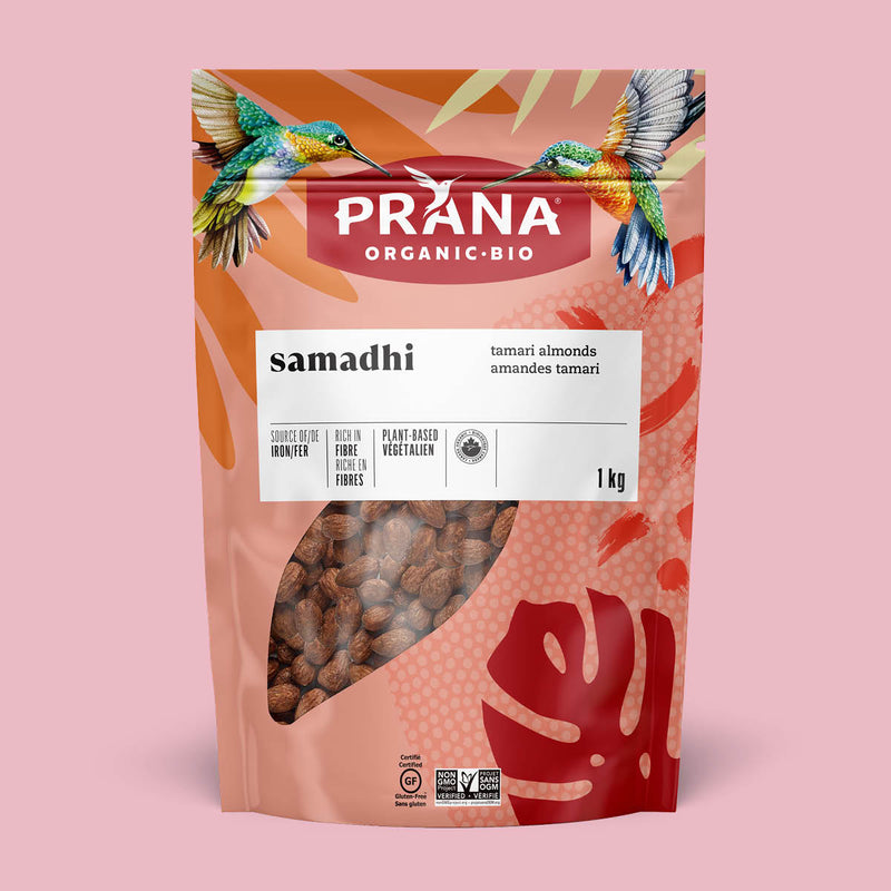 SAMADHI - Amandes rôties au tamari sans blé biologiques