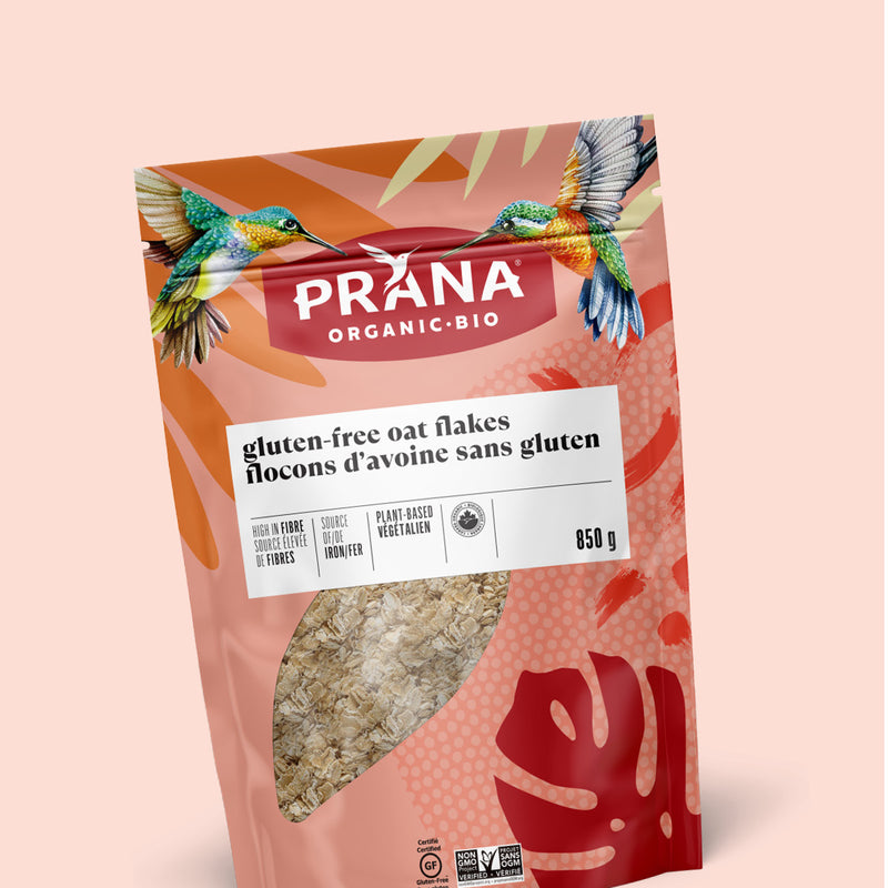 Flocons d'avoine sans gluten biologiques – Prana Foods