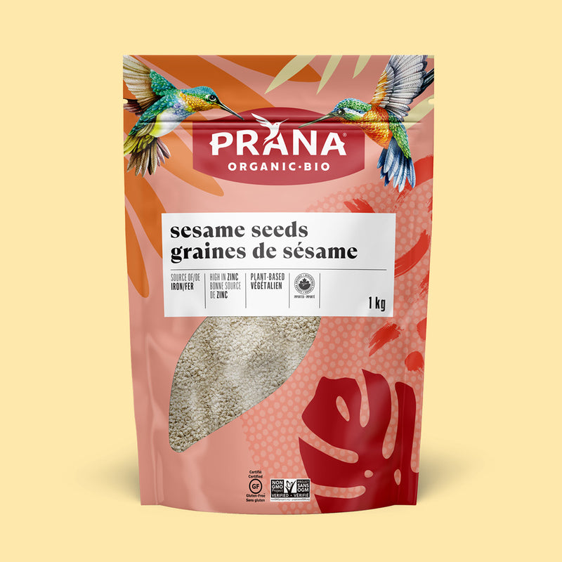 Graines de sésame décortiquées biologiques – Prana Foods
