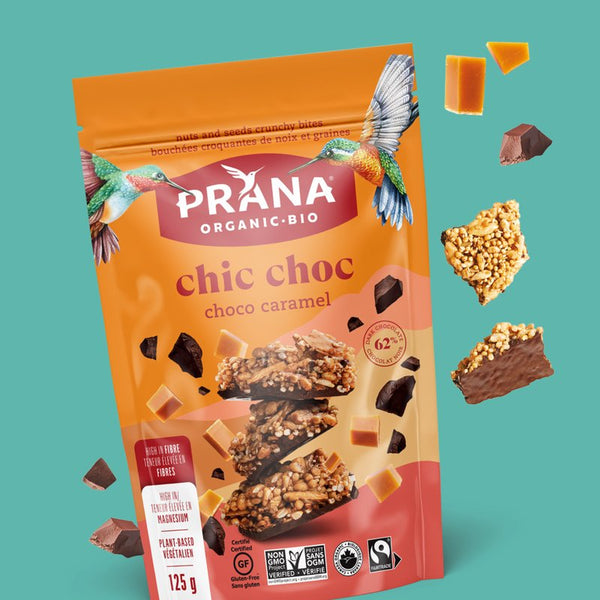 CHIC CHOC Organic Chocolate Caramel Crunchy Bites