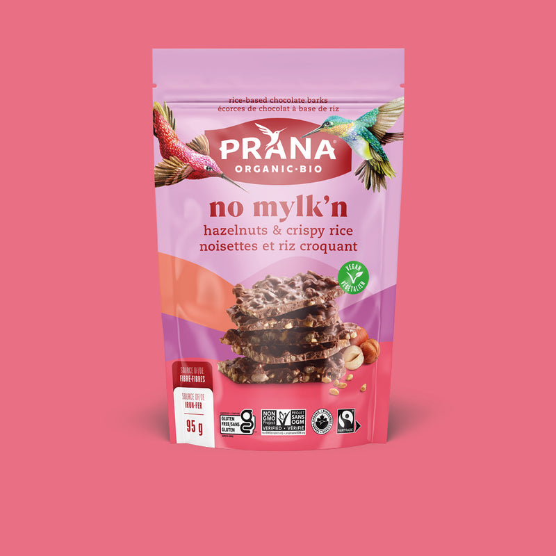 NO MYLK'N - Organic 40% Chocolaty Bark Hazelnuts & Crispy Rice