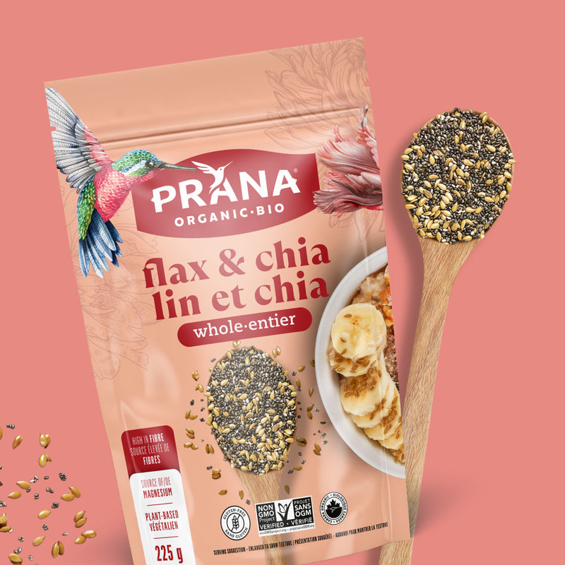 Chia noir et lin entier biologiques – Prana Foods